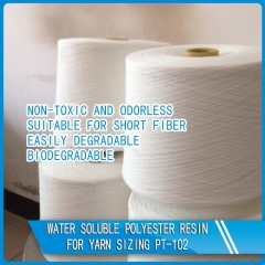 Résine de polyester hydrosoluble pour le calibrage du fil