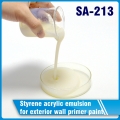 émulsion acrylique à base d'eau styrène acrylique émulsion pour peinture d'apprêt sa-213 