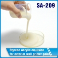 émulsion de styrène acrylique pour peinture d'apprêt pour mur extérieur sa-209 
