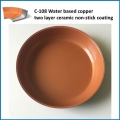 Revêtements céramiques / à base d'eau cuivre revêtement céramique antiadhésif à deux couches c-108 
