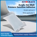 Adhésif sensible à la pression acrylique thermofusible durcissant aux UVA utilisé dans le papier composite, papier texturé (UVA-002) 