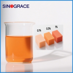 Colorant liquide polymère spécial pour matériaux moussants