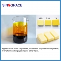 Colorants polymères liquides jaune vif de qualité industrielle WM1916 Système de polyuréthane personnalisé Sans métaux lourds Support anti-ternissement réactif 