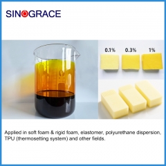 Colorant liquide polymère spécial pour matériaux moussants