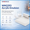 Émulsion adhésive acrylique à base d'eau pour papiers en fibres céramiques 