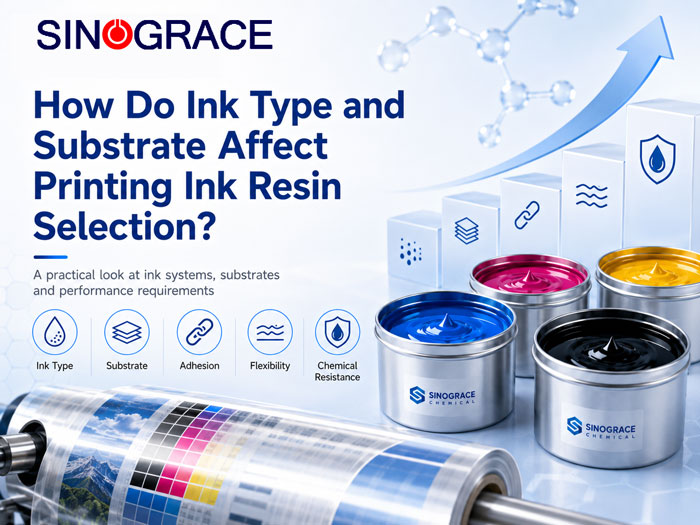 Comment le type d’encre et le support d’impression influencent-ils le choix de la résine pour encre d’impression ?