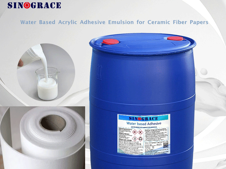 Acrylic emulsion can be used as an adhesive for bonding ceramic fibers