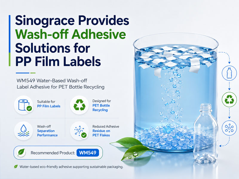 Adhésif lavable pour étiquettes en film PP : une solution de recyclage pour les bouteilles PET